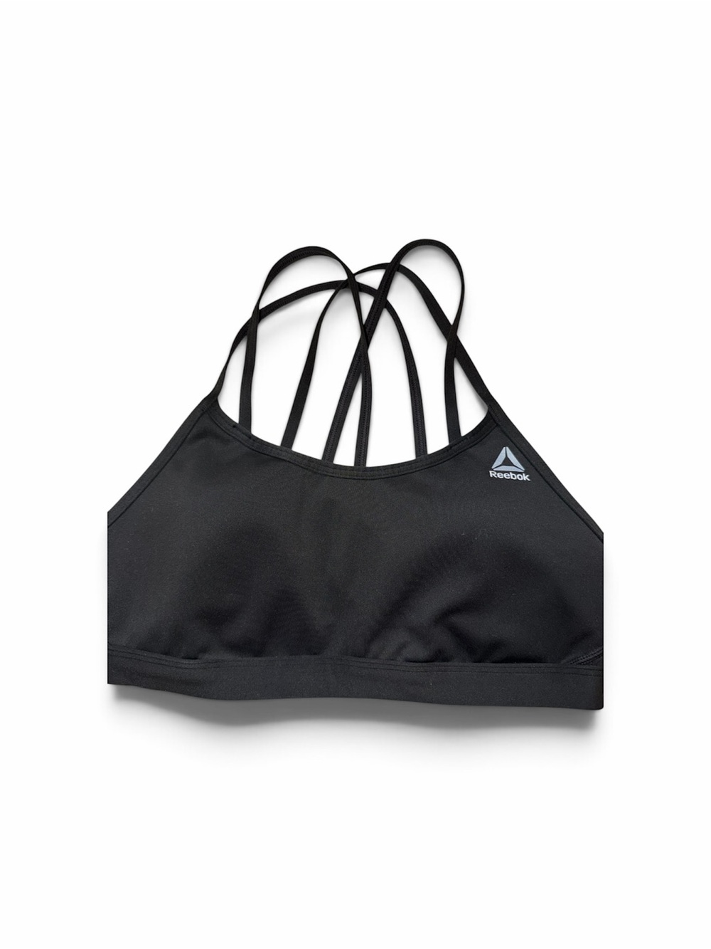 Reebok Black Strappy Low-Impact Sports Bra